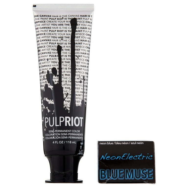 Pulp Riot Semi Permanent Hair Color Blue Muse 4 oz - Walmart.com