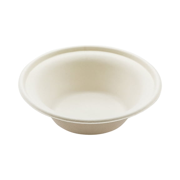 Restaurantware-Pulp Tek 11.5 Ounce Disposable Rice Bowls, 100 Microwave-Safe Sugarcane Bowls - And Premium For Hot and Cold Foods, White Bagasse Soup Bowls, Heavy-Duty