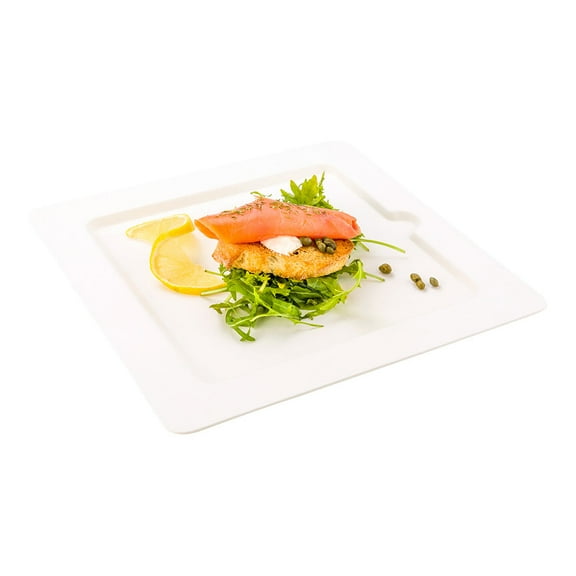 Restaurantware-Pulp Tek 7.9 Inch Eco-Friendly Plates, 100 Medium Plates - Made From Natural Sugarcane Fibers, Heavy-Duty, White Bagasse Premium Plates, For Appetizers, Entrees, Or Desserts, Modern