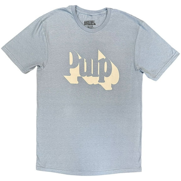 Pulp Unisex T-Shirt Classic Logo (Blue) (Medium)