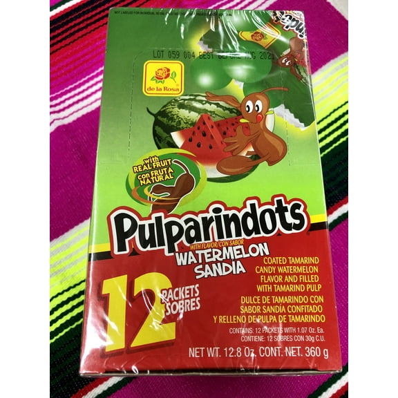 De La Rosa Pulparindots Watermelon 1.5 oz 12 ct