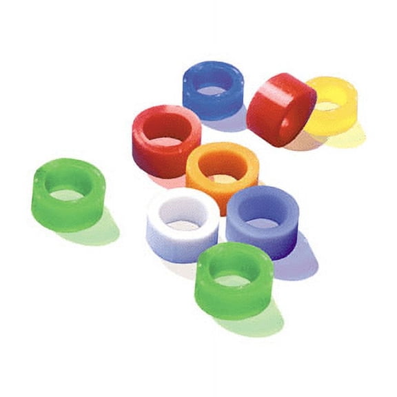 Pulpdent CR1 Silicone Code Instrument Rings Standard White 1/8 X 1/8 100/Pk