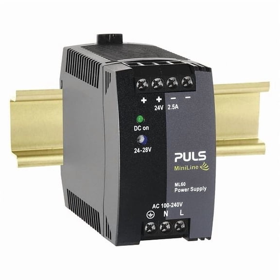 Puls DC Power Supply,Plastic,24 to 28VDC,60W ML60.241