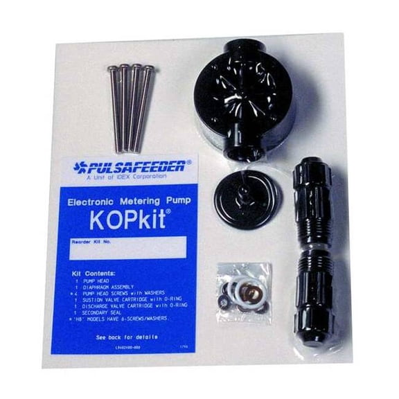 Pulsafeeder KOP Kits,1/2in,PVDF,Pump Head Repair Kit K7KTC3