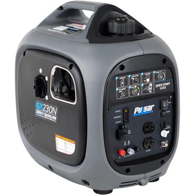 Pulsar 2,300W Portable Gas-Powered Quiet Inverter Generator for Home Emergency Backup, Parallel Capability, RV Ready, Long Run Time, GX230N