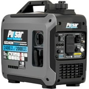 Pulsar 2400W Portable Quiet Inverter Generator, Gas Powered, USB Type-A & Type-C Ports, Parallel Ready, Fuel Efficient, GD240N
