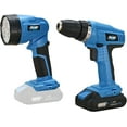 Pulsar 20V Cordless 1.3Ah LithiumIon Drill/Driver & Work Light Kit