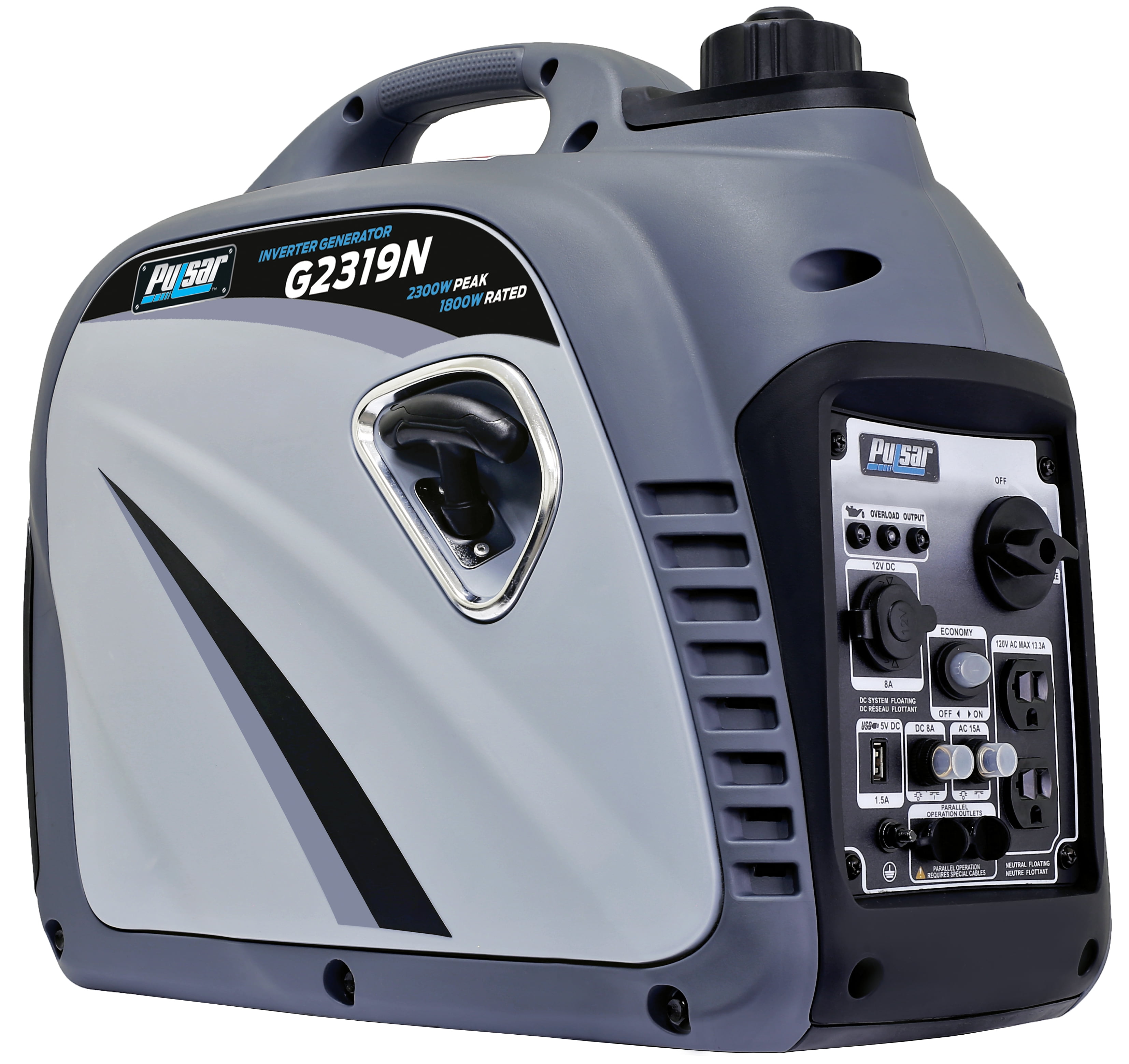 Pulsar 2300 Peak Watt Digital Inverter Generator With 80cc OHV Engine G2319N