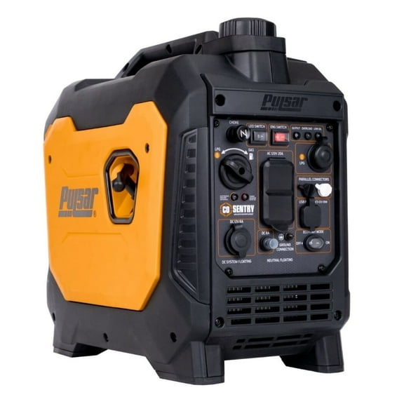 Pulsar 2700 Watt Portable Inverter Generator, Dual Fuel Gasoline & Propane, CO Sensor, Super Quiet, Use for Jobsite, Camping, Outdoor & Home, NE27BISCO