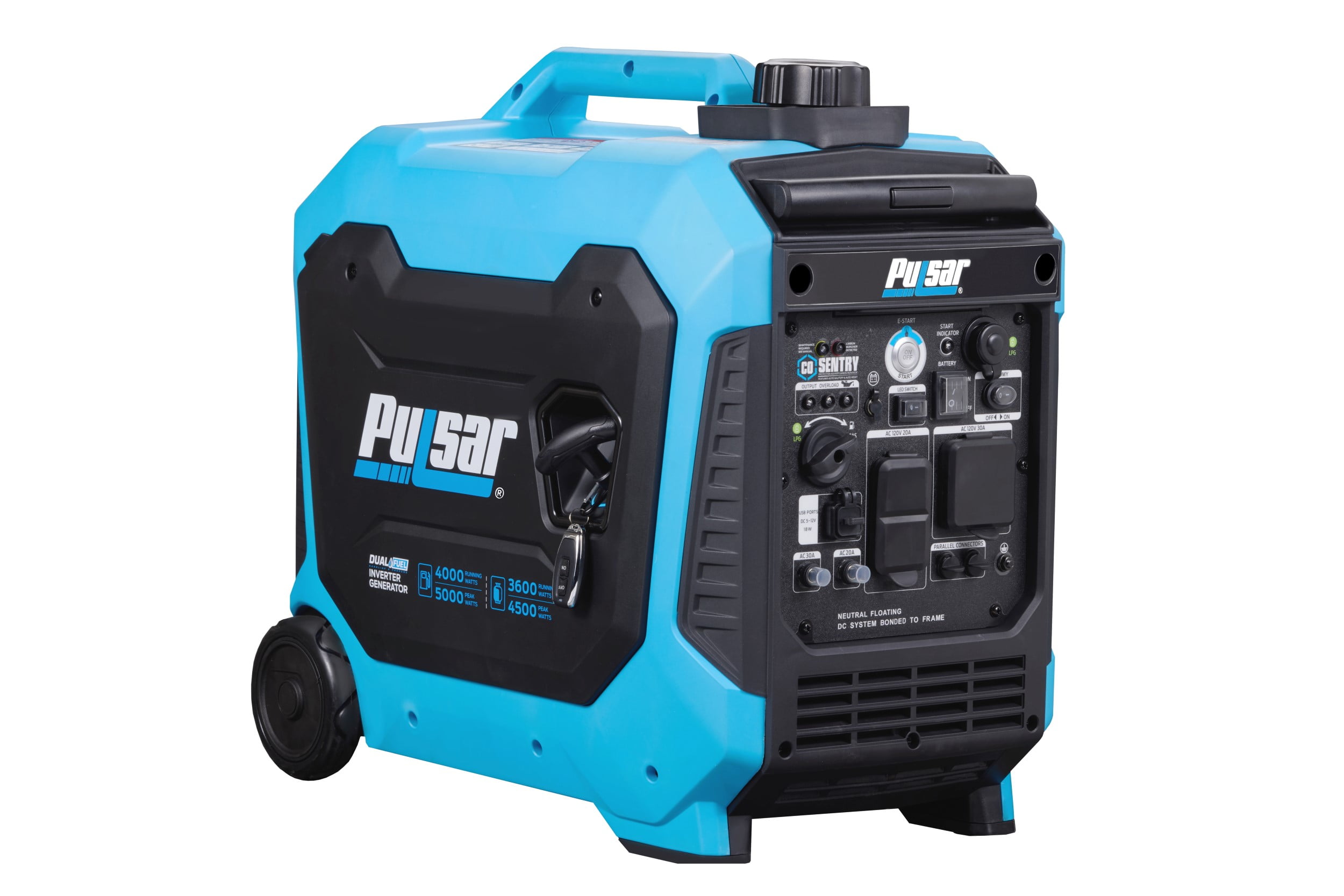 Pulsar 5000Watt Dual Fuel RV Ready Inverter Generator with Remote