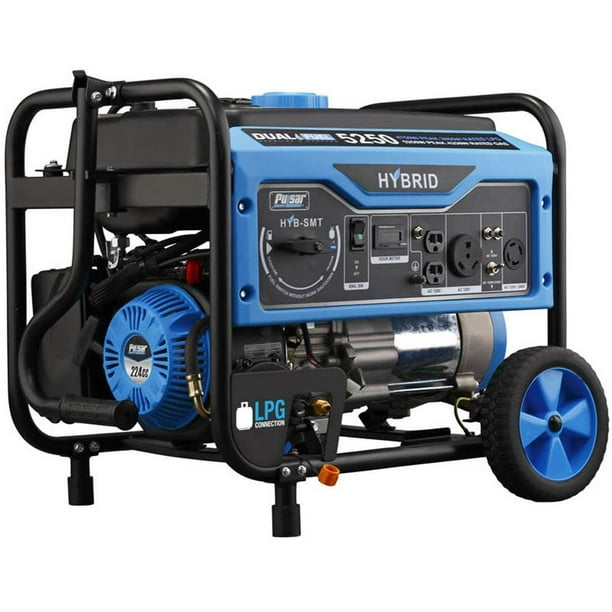 Pulsar 5250 Watt Portable Gasoline and Liquid Propane Generator with