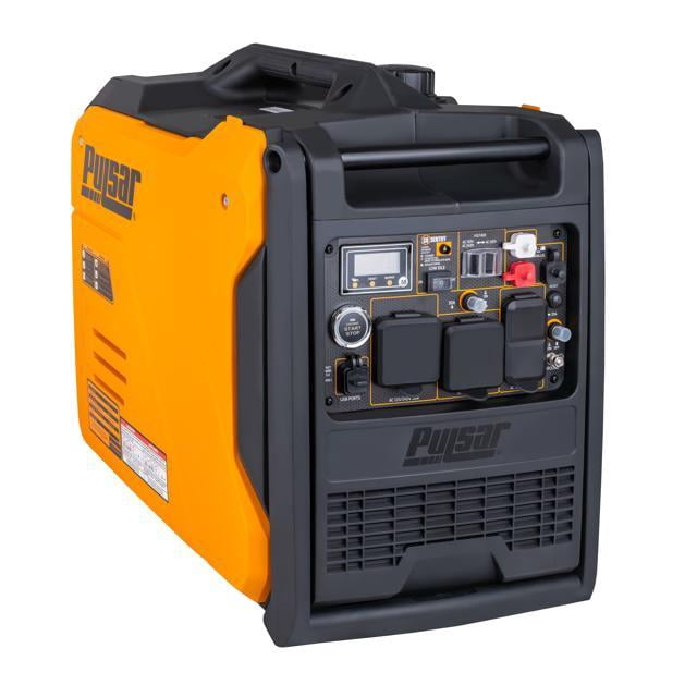 Pulsar 6000 Watt Portable Inverter Generator, Dual Fuel Gasoline & Propane, Remote Electric Start, CO Sensor, Parallel Capable, Super Quiet, Use for RV, Camping, Outdoor & Home