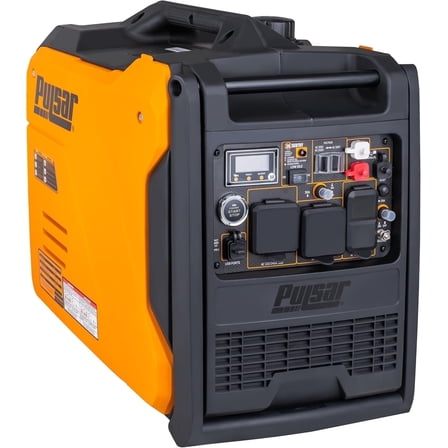 Pulsar 6000 Watt Portable Inverter Generator, Dual Fuel Gasoline & Propane, Remote Electric Start, CO Sensor, Parallel Capable, Super Quiet, Use for RV, Camping, Outdoor & Home