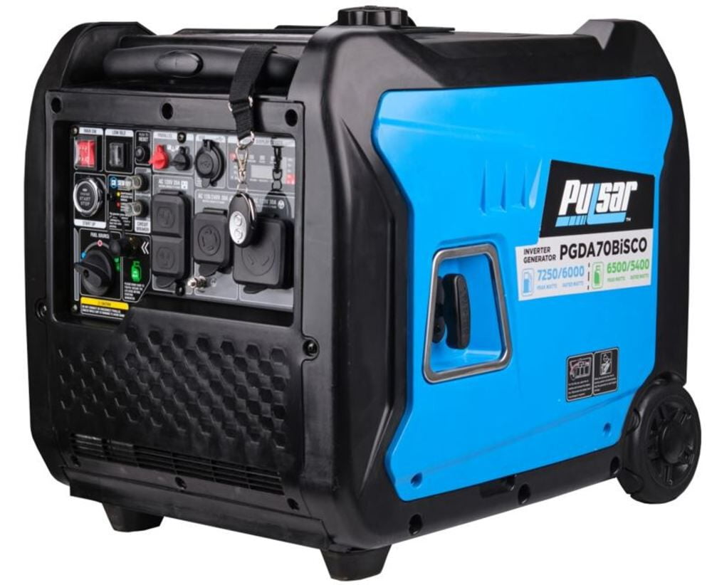Pulsar 7,250 Watt Super Quiet Dual Fuel Inverter Generator with Remote Start and CO Sentry