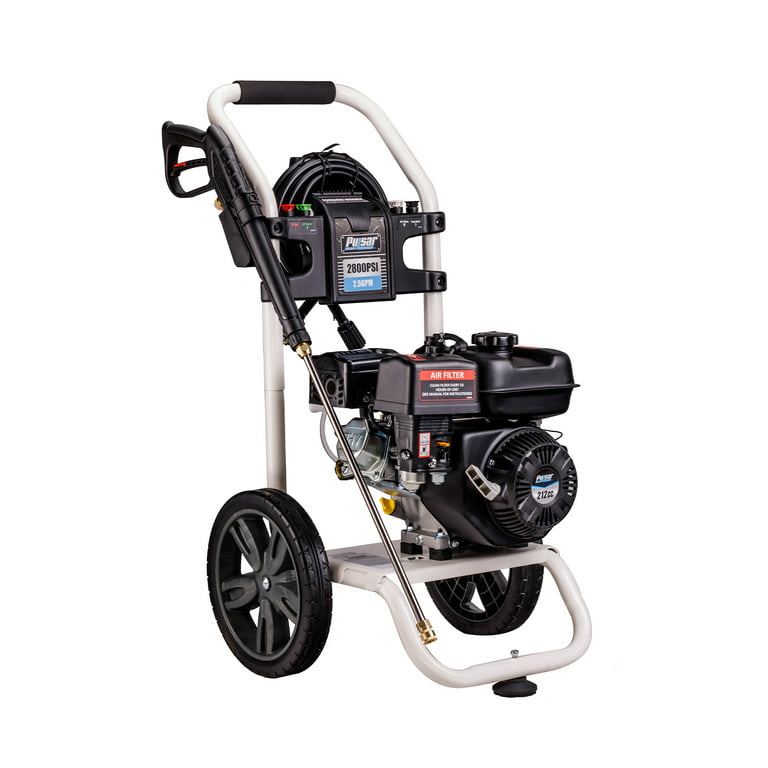 Pulsar Gas-Powered 2800 PSI 212cc Pressure Washer with 4 Tips 