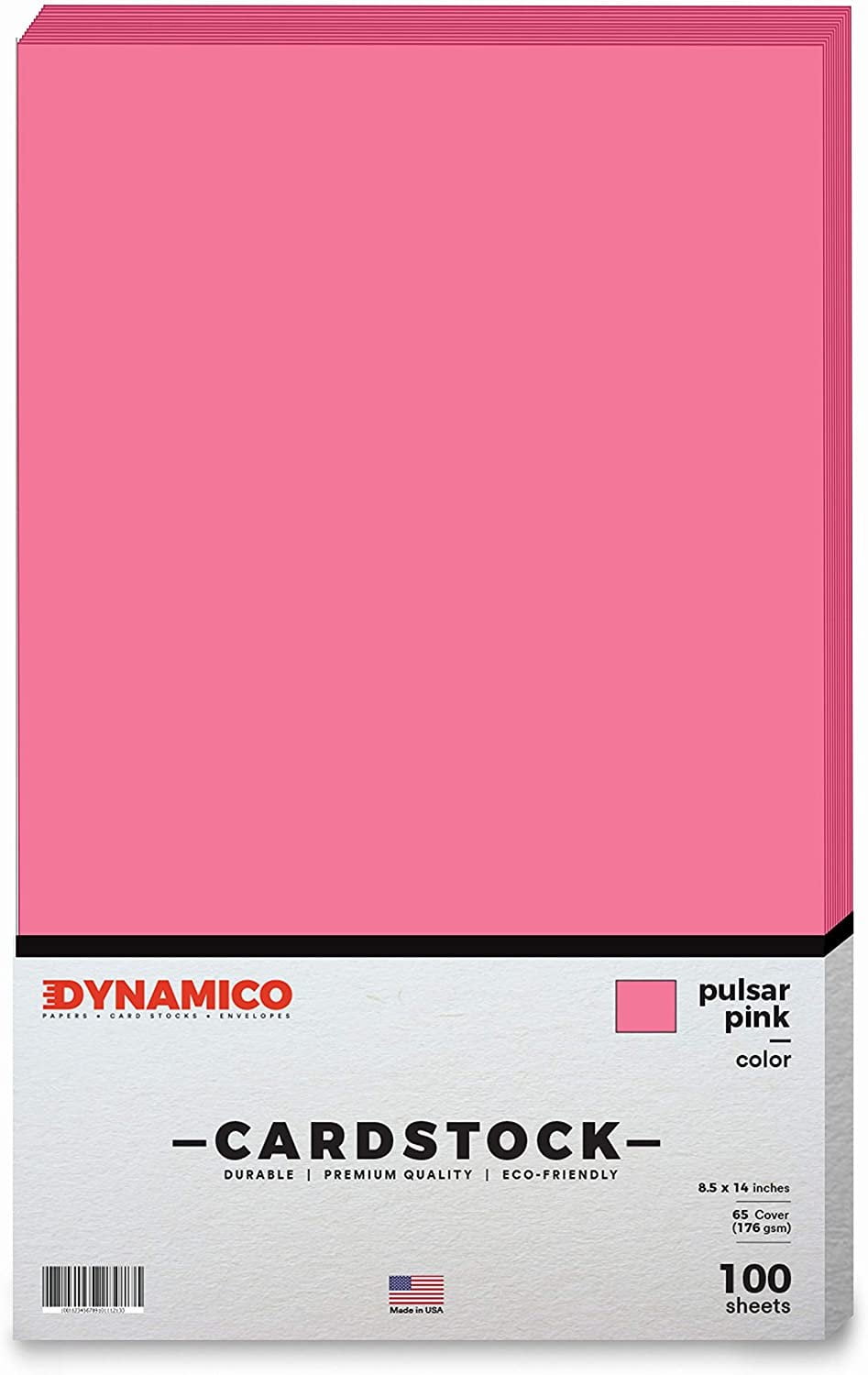 Pulsar Pink 8.5 x 14" Cardstock Paper - Legal/Menu Size - for Cards and Stationery Printing