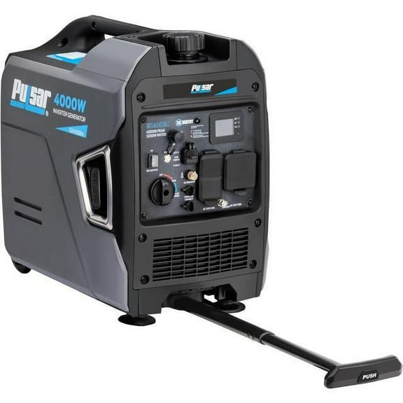 Pulsar Dual Fuel Inverter Generator 4000W GX400BN - Portable, CO Alert, USB, 30A RV, Quiet