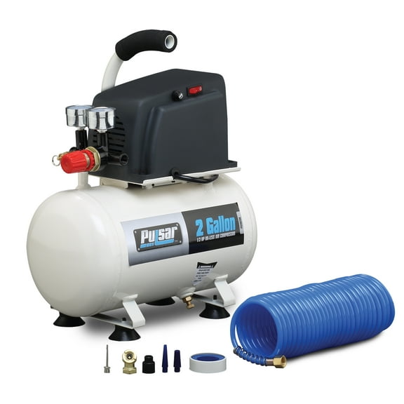 Pulsar Products PCE6021K 2 Gallon Air Compressor with Hose and Nozzle Kit