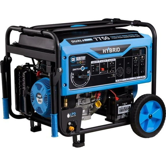 Pulsar Sentry Series 7750 W Dual Fuel Generator with Electric Start & CO Alert