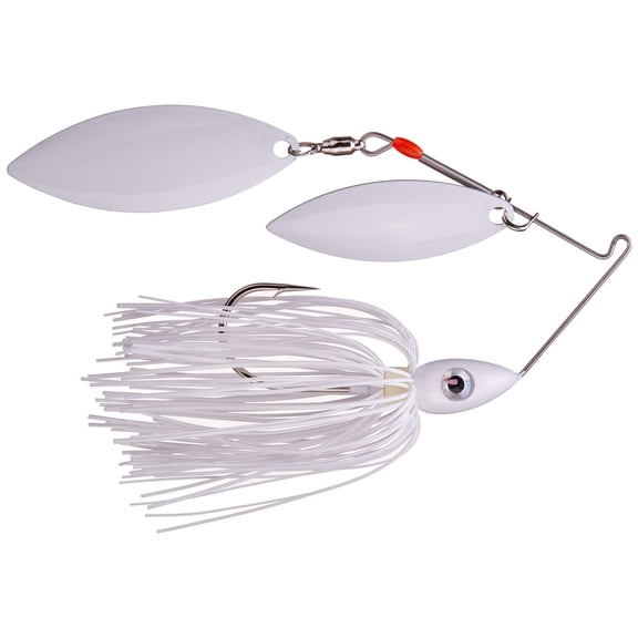 Nichols Lures 43-12 Pulsator Painted Blade Spinnerbait, Snow, 1/2oz