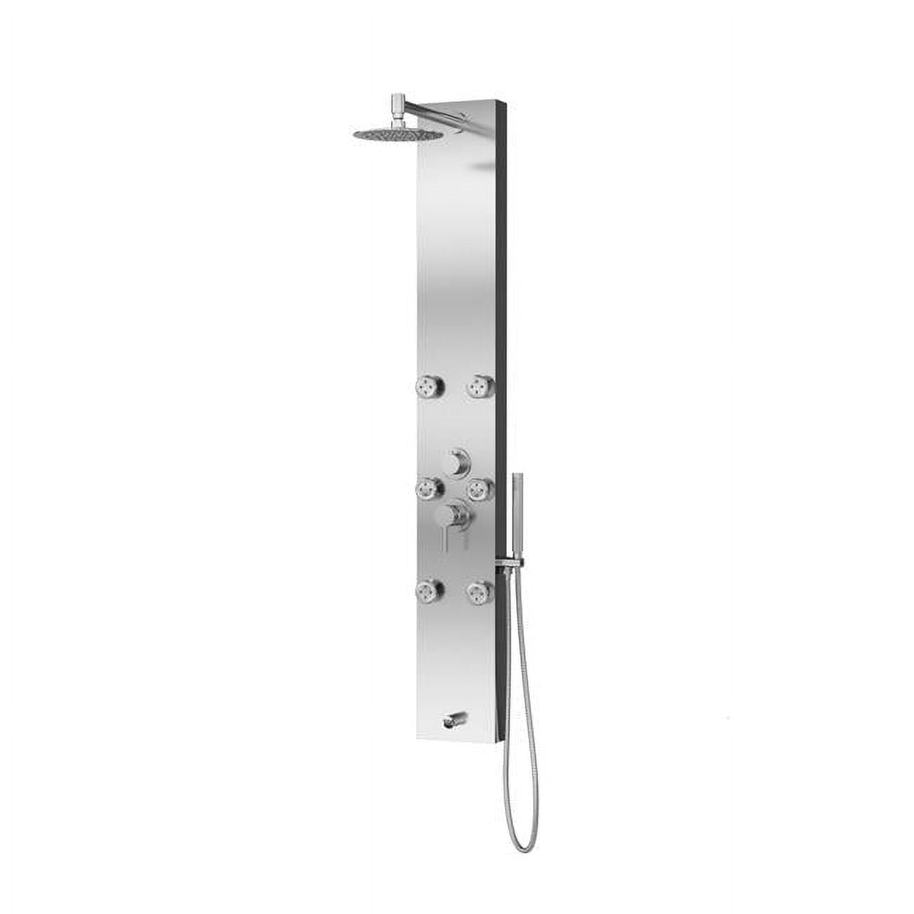 Pulse 1042-SSB-1.8GPM ShowerSpas Stainless Steel Brushed Shower Panel ...