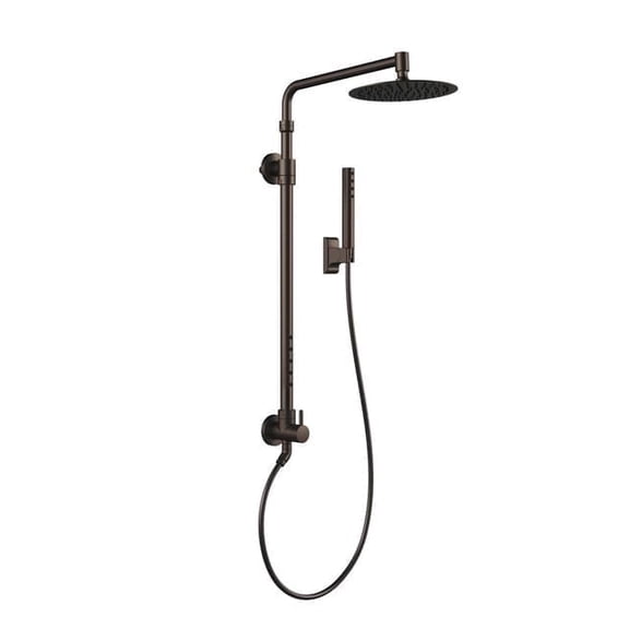 Atlantis 10-in Rain Showerhead Shower System with 5-Body Jets and Handshower Oil Rubbed Bronze 1.8 GPM