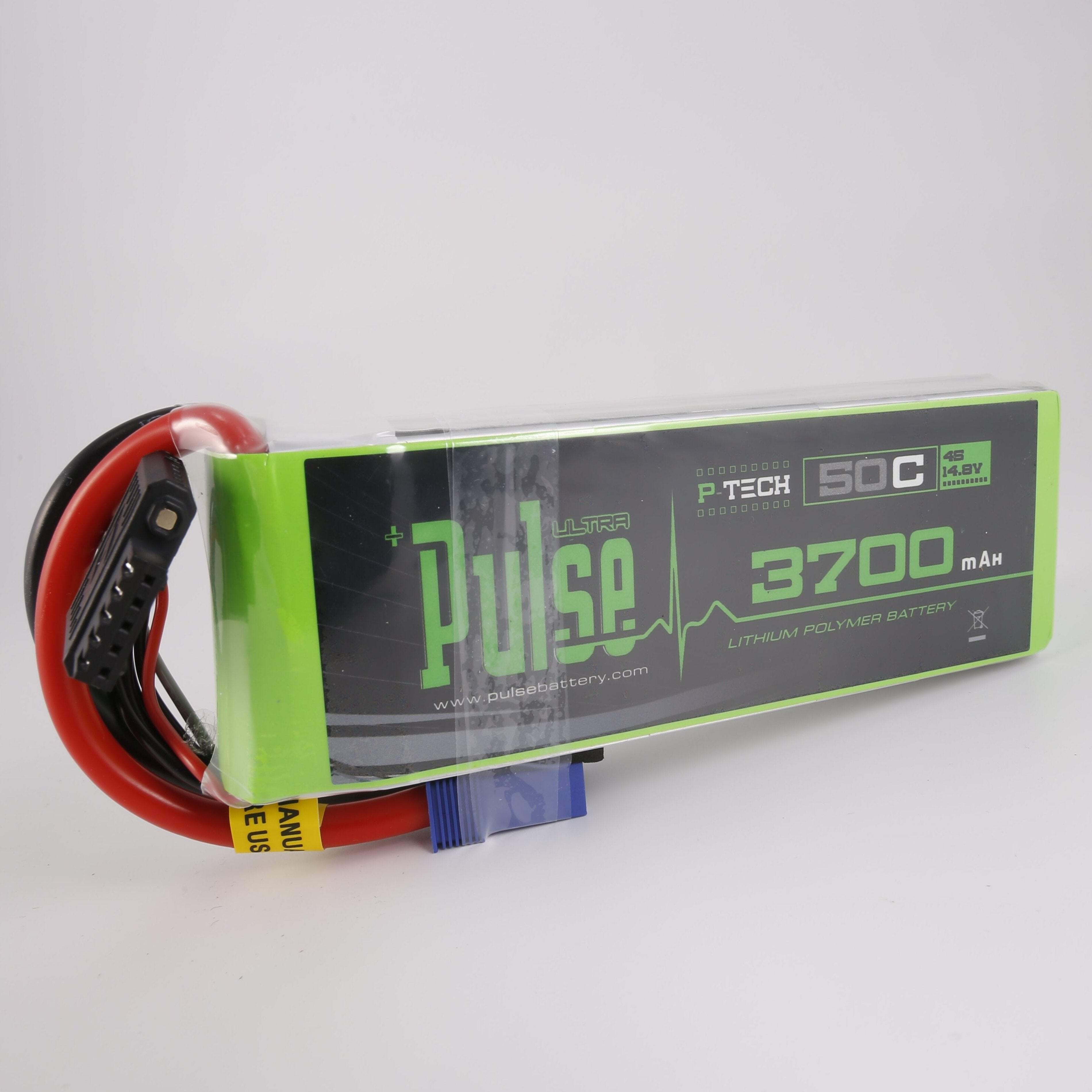 PULSE 3700mah 50C 14.8V 4S P-Tech Lipo Battery - EC5 Connector