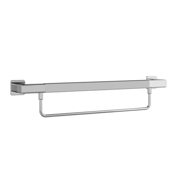 Seville 24-in Safety Bar Slip Resistant ADA Compliant 500 lb Weight Capacity Polished Stainless Steel