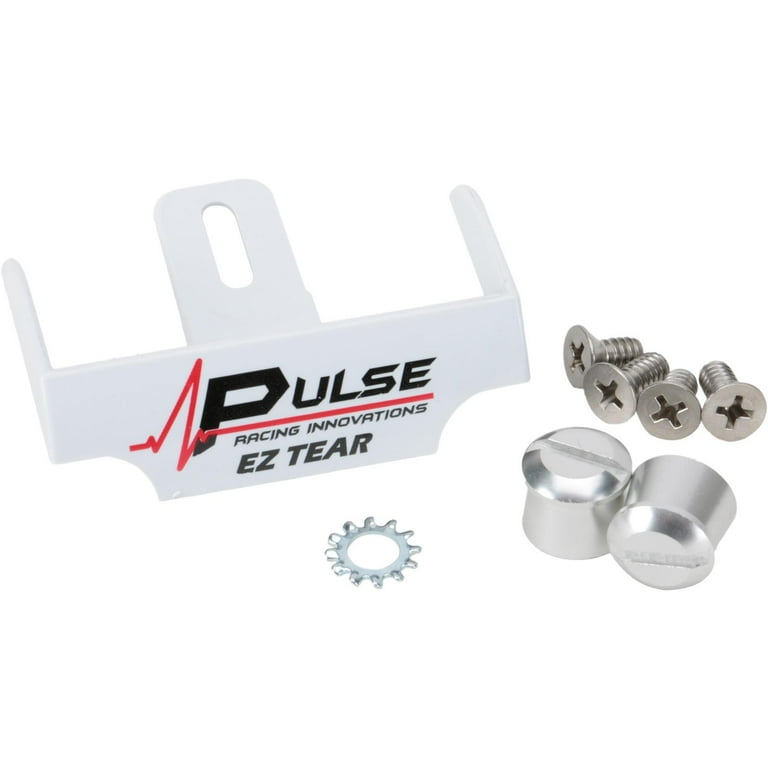 Pulse Racing EZ Tear Red w/Silver Tear Off Post Pulse Racing EZ Tear Red w/Silver Tear Off Post