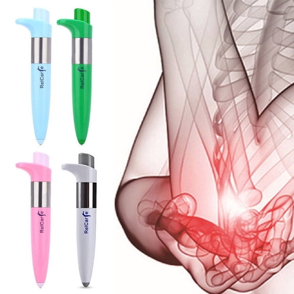 Pulse Electronic Point Pen home meridian massage pen point stick-Pink
