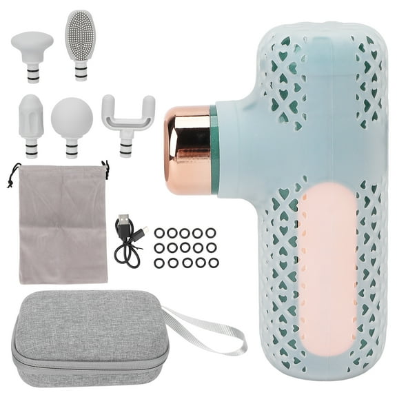 Pulse Fingertip Massager Mini Portable Pain Fatigue Relief Finger Massage Device with LanyardGray