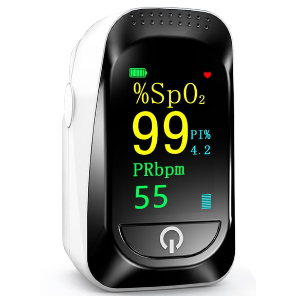 Pulse Fingertip Oximeter, Blood Oxygen Saturation Monitor, Monitoring Oximeter Saturation and Heart Rate