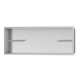 thumbnail image 1 of 12-in x 36-in Ultra-thin Frame Recessed Stainless Steel Shower Niche with 2-Accessory Shelves Brushed Stainless Steel, 1 of 5