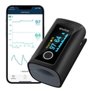 Wellue PC-60FW Bluetooth Pulse Oximeter for Sports/Home Use,Black