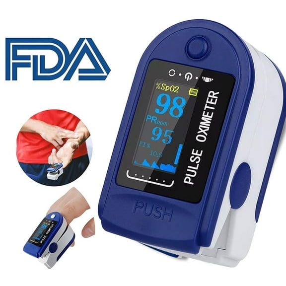 Pulse Oximeter,Finger Pulse Oximeter with OLED Display, Blood Oxygen Saturation Monitor Finger,Portable Oximeter with Lanyard