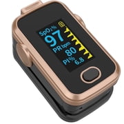 Fingertip Pulse Oximeter for Oxygen Level and Pulse Rate, Batteries and Lanyard Included