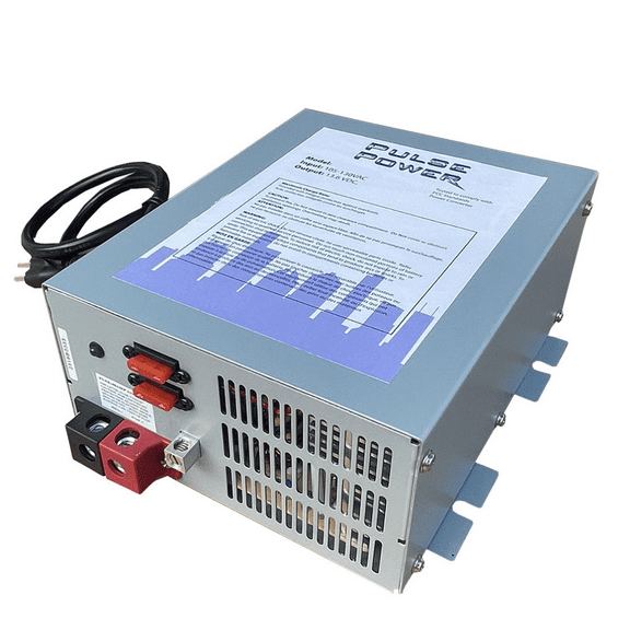Pulse Power 35 Amp RV Converter | 12V DC | Power Converter Battery Charger | Lithium Compatible | Built in Smart Charger and Fixed Output Modes | Output Range 13V to 16.5V