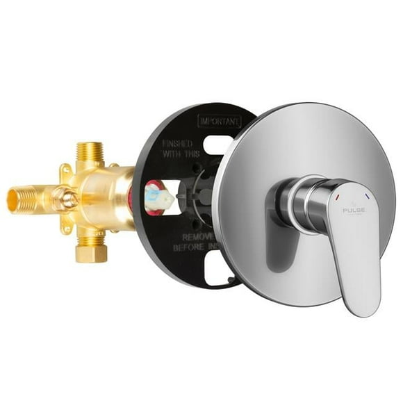 Pulse ShowerSpas 0.5 in. Tru-Temp Rough-In Valve - Pressure Balance Chrome Trim Kit