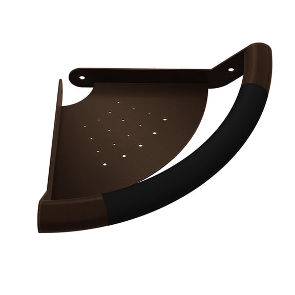 ErgoCornerBar Ergonomic Soft Grip 32mm Diameter ADA Compliant 300 lb Weight Capacity with Shelf Oil Rubbed Bronze