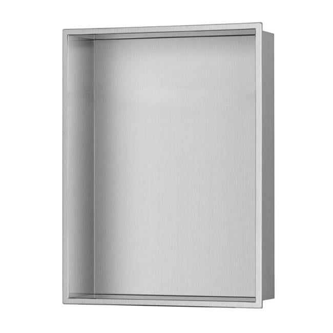 Rectangular Stainless Steel Built-In Shower Niche