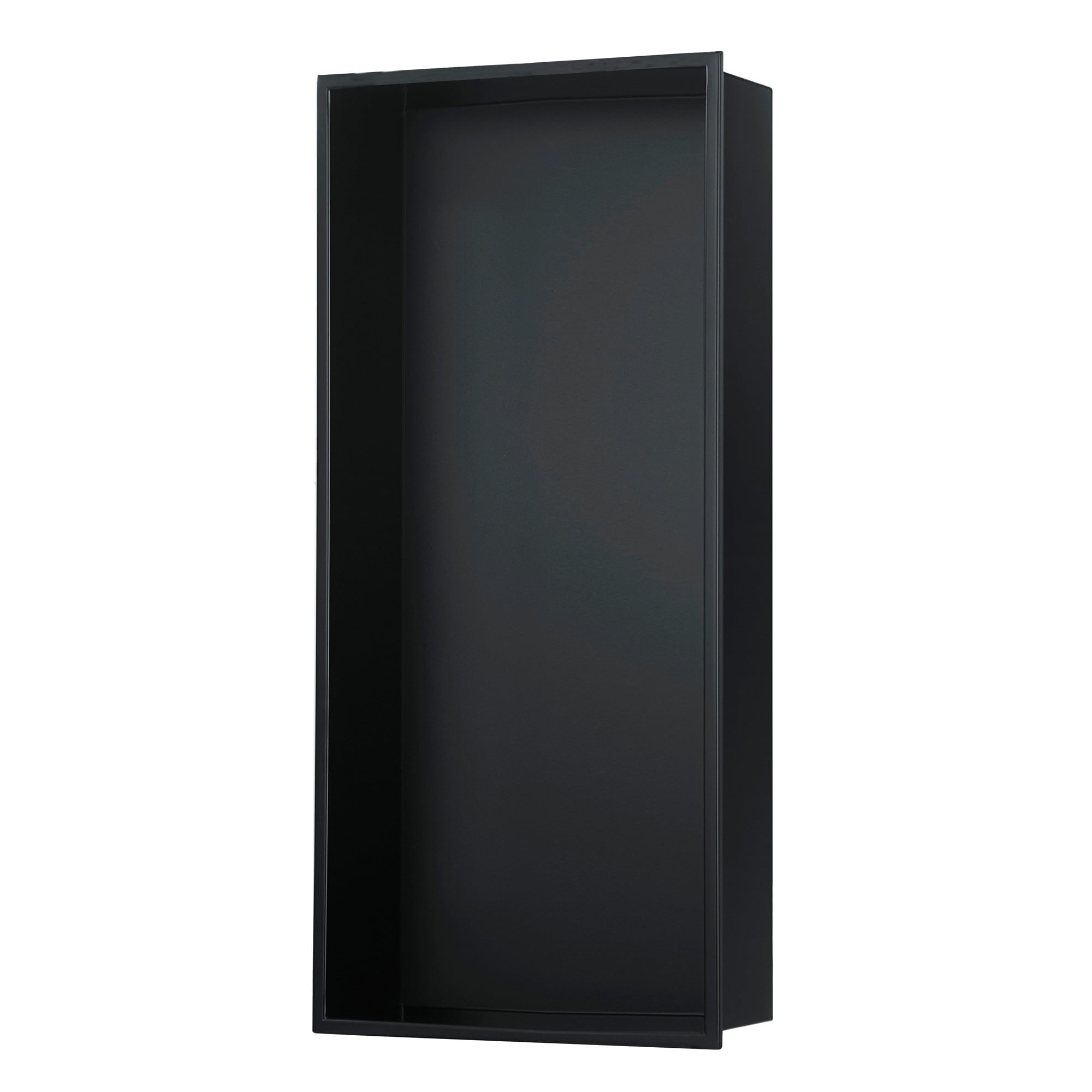 Matte Black Stainless Steel Rectangular Shower Niche