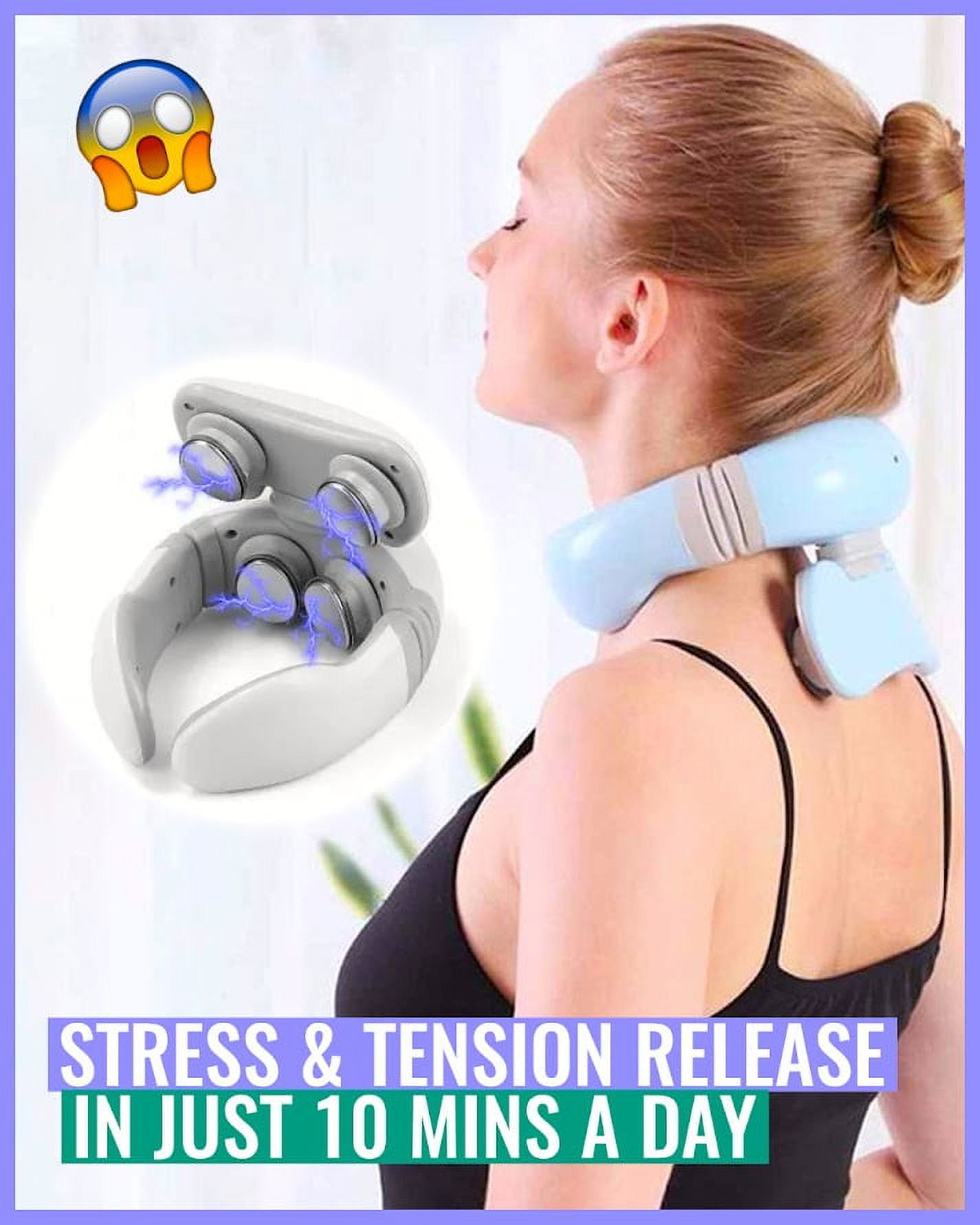 Pulse Smart 4D Floating Neck and Back Pulse Massager Walmart