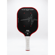 Pulse Sport Gear Inferno T300 Beginner Pickleball Paddle   Fiberglass Face with Frosted Matte Finish, Polypropylene Honeycomb Core, Cold-Formed, No-Hole Design, Red