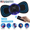 Pulse Tens Unit EMS Massager Neck Full Body Muscle Stimulator Pain