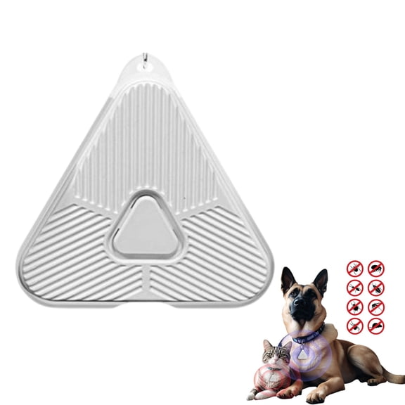 Pulse Tick Repellent Device, Rechargeable Ultrasonic Tick Repellent Device, Clip On Sound Wave Tick Repeller, Portable Tick Repellent For Hiking Camping, Lightweight Outdoor Tick Control,White