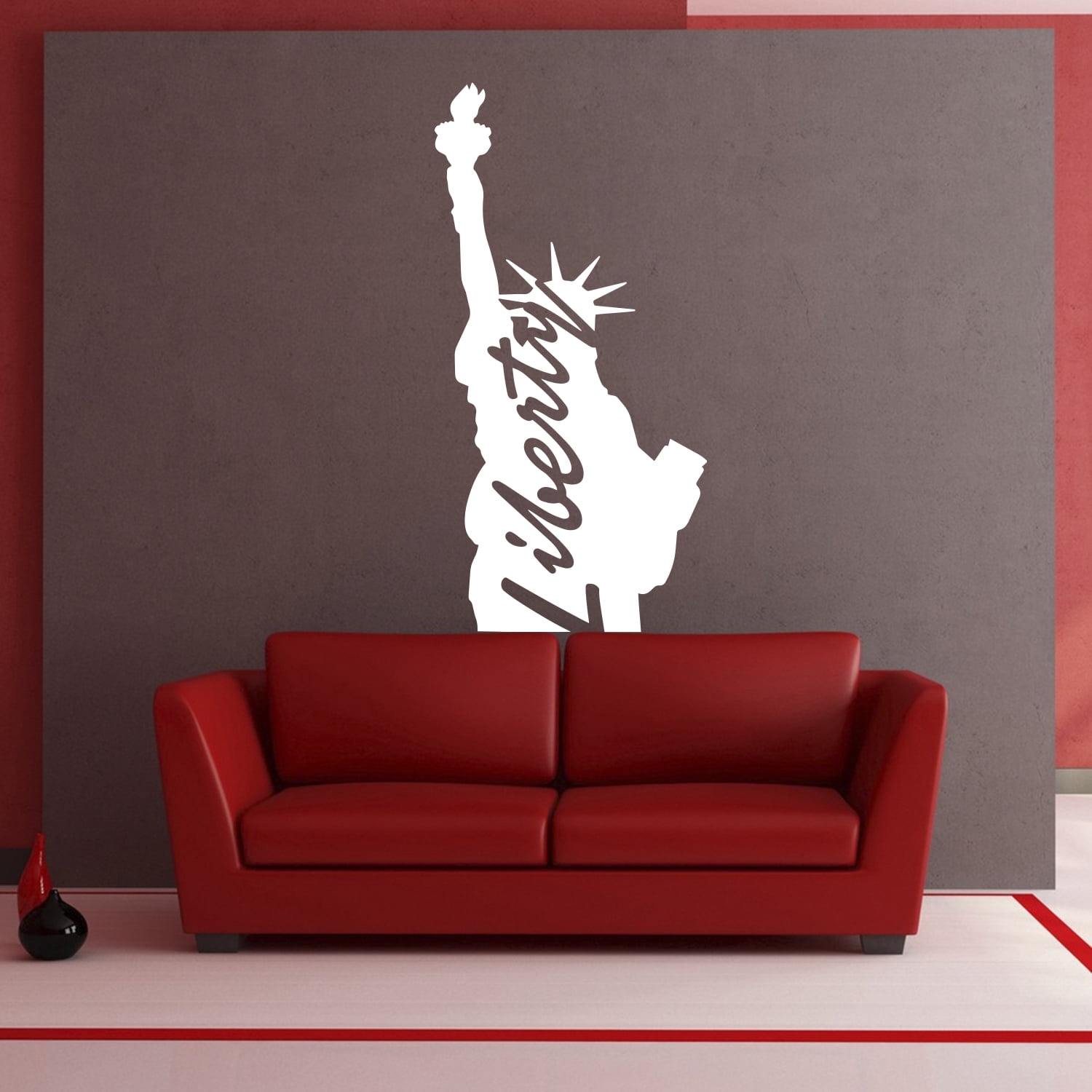 Pulse Vinyl Vinyl Wall Art Decal - Statue of Liberty Sign - 45