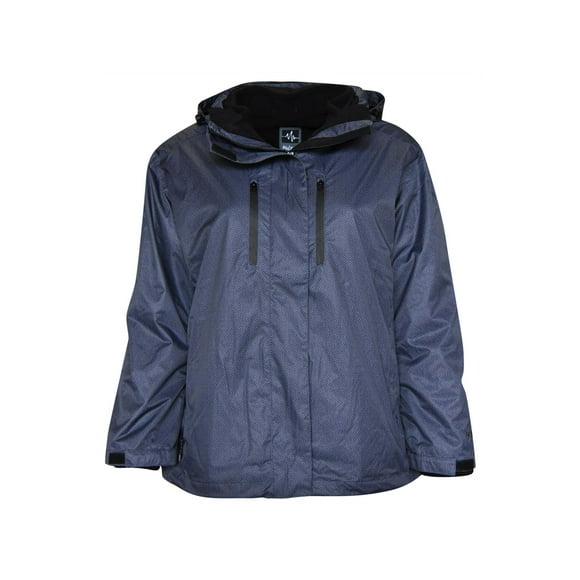 Women's Plus Extended Size 3in1 Zig Zag Boundary Snow Ski Jacket Coat 1X
