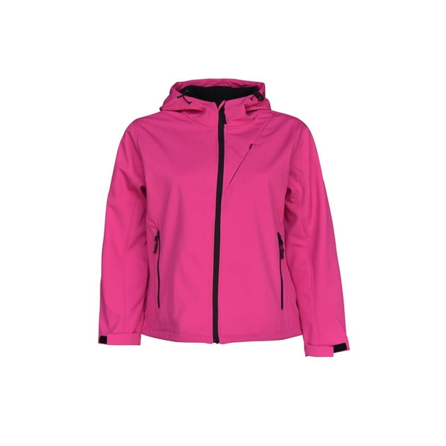 Pulse Women's Plus Size Hooded Soft Shell Jacket 1X-6X