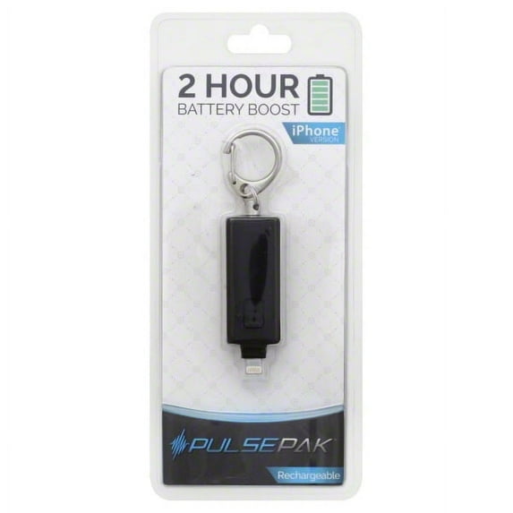 PulsePak 2-Hour Battery Booster, iPhone 5 and newer, Rechargeable