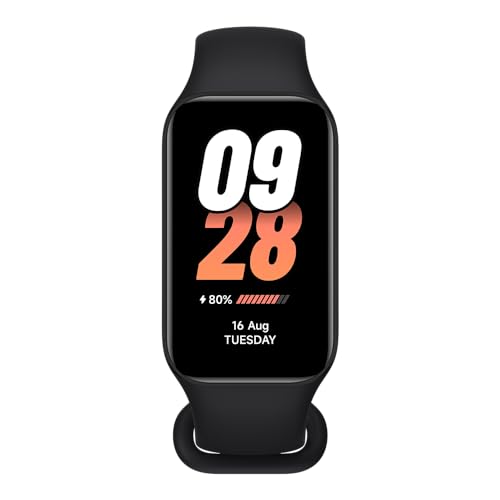 Smart Band 8 Active Fitness Tracker 1.47" LCD Display, 14-Day Battery Life - (Black)